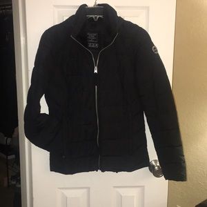 Black puff jacket
